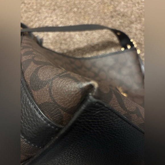 Coach Dark Brown Signature Shoulder Bag - Picture 8 of 8